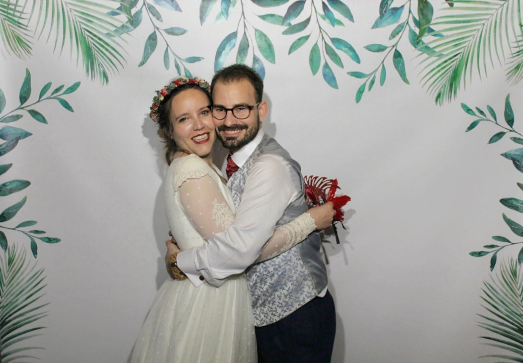 Alquier Fotomatón para Bodas Paradise Events Fondo Eucalipto