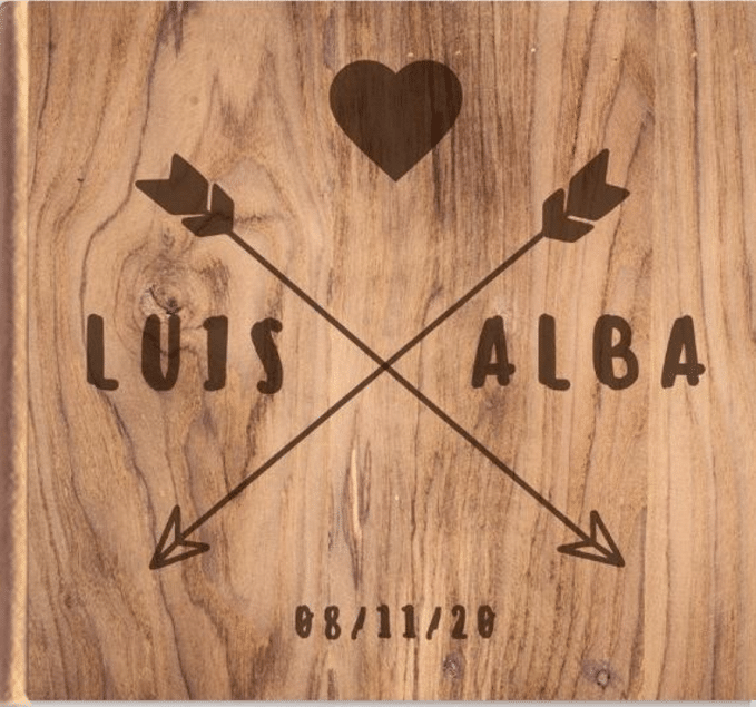 Alquiler Fotomatón para Bodas Album de Fotos Wood Paradise Events