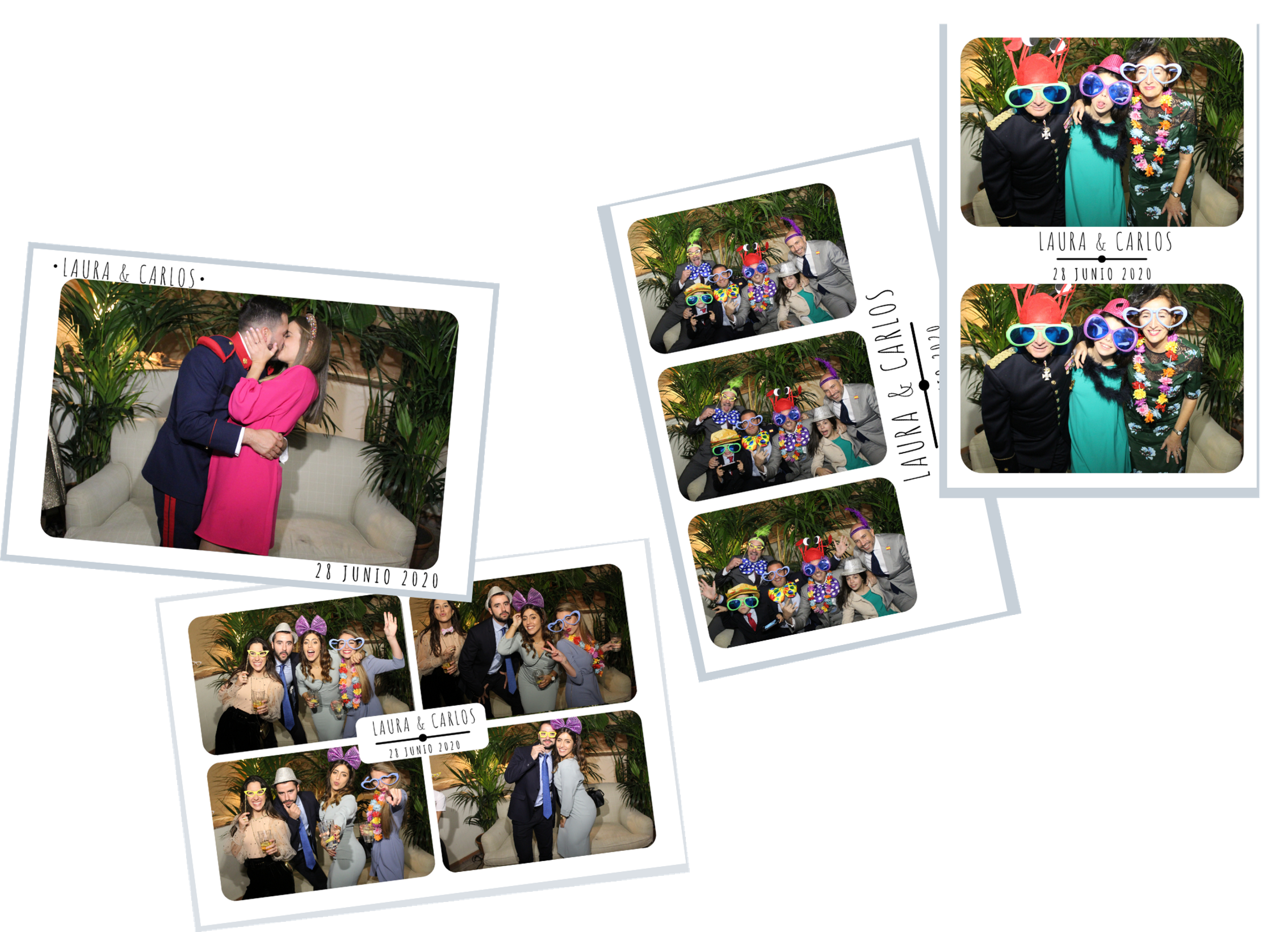 Alquiler Fotomatón para Bodas Paradise Events Plantillas 10x15 Clásico