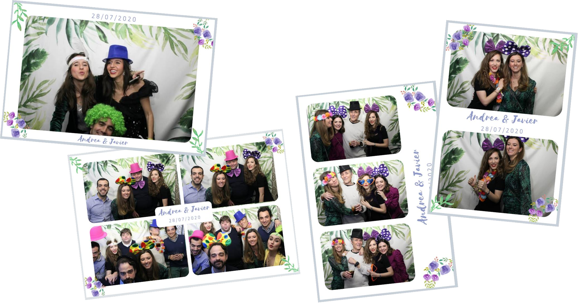 Alquiler Fotomatón para Bodas Paradise Events Plantillas 10x15 Primavera