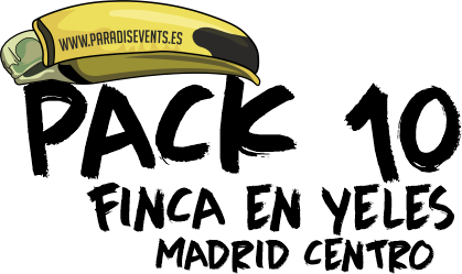 Pack10 Finca Yeles Madrid Centro Despedida Soltero Soltera Paradise Events