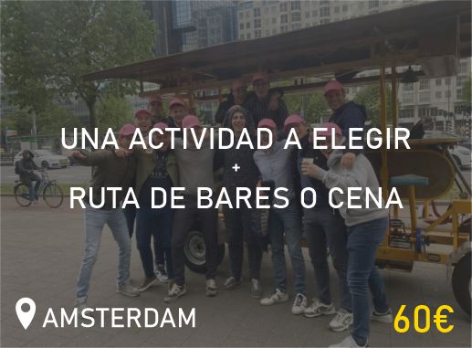 Pack 2 Amsterdam Despedida Soltero Soltera Paradise Despedidas