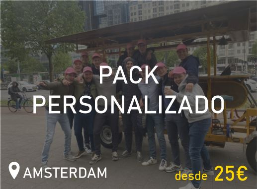 Pack Personalizado Amsterdam Despedida Soltero Soltera Paradise Events